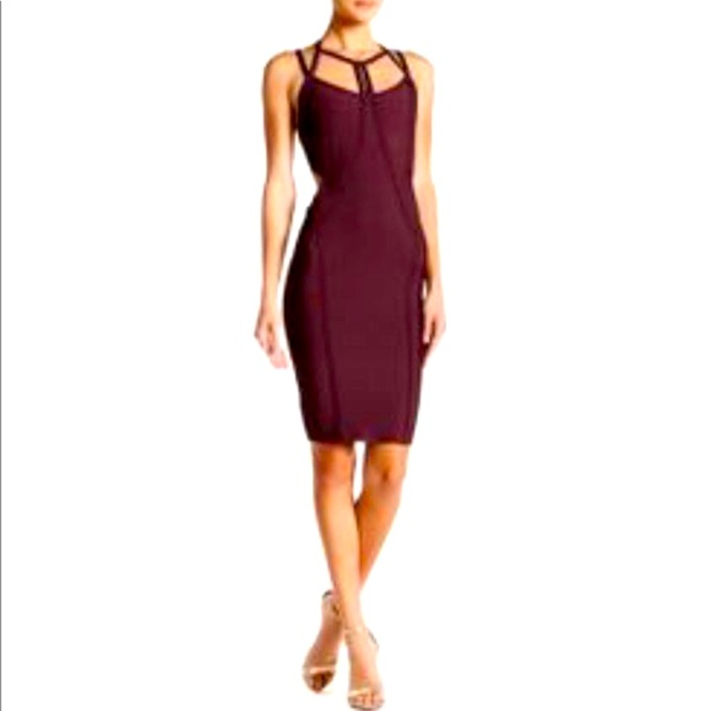 WOW Couture Wine/ Burgundy Bodycon Dress.